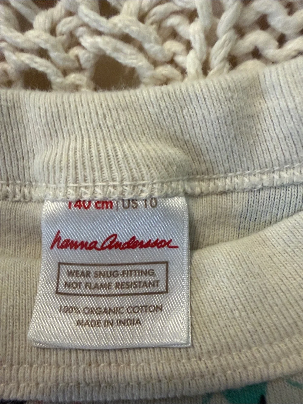 Hanna Andersson White Pajama Set with Multicolor Light Bulb Print